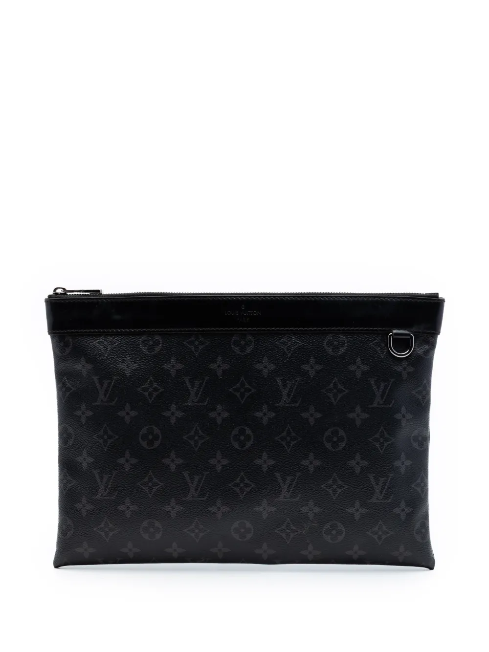 Louis Vuitton Pre-Owned 2018 Monogram Eclipse Discovery Pochette GM clutch bag - Black