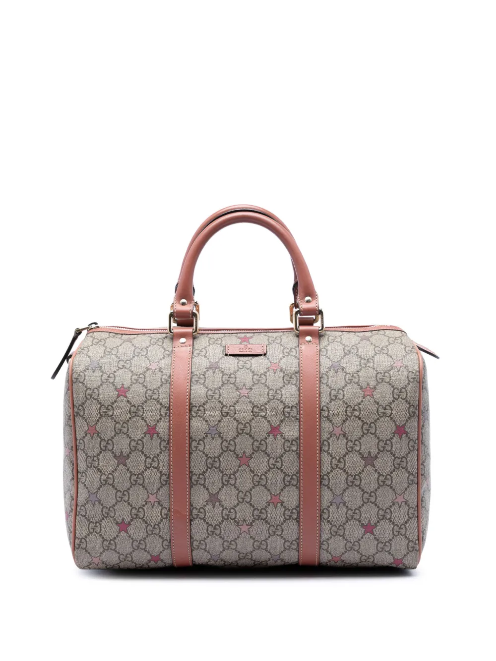 Gucci Pre-Owned 2016-2026 Medium GG Supreme Stars Joy boston bag - Toni neutri