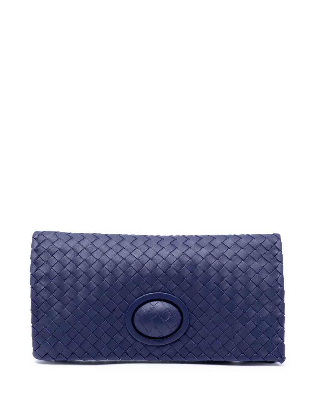 Bottega Veneta Pre-Owned 2012-2026 Nappa Intrecciato Turn Lock clutch bag - Viola