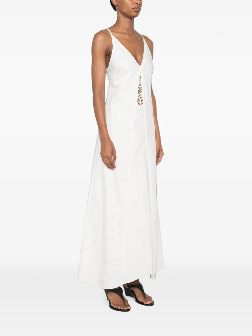 SIR. Klara maxi-dress Wit