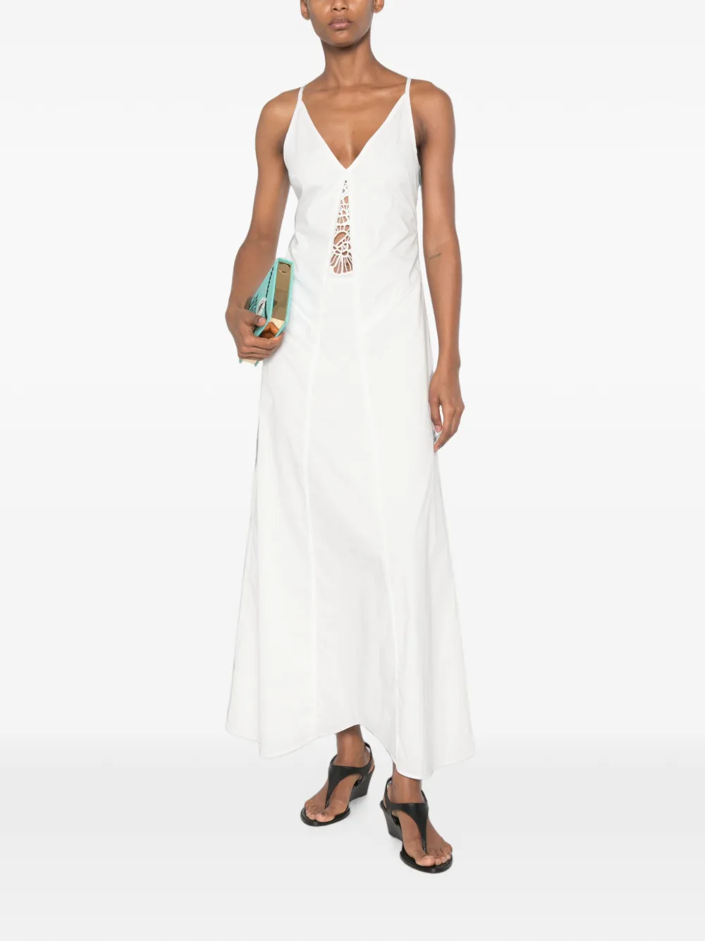 SIR. Klara maxi-dress Wit