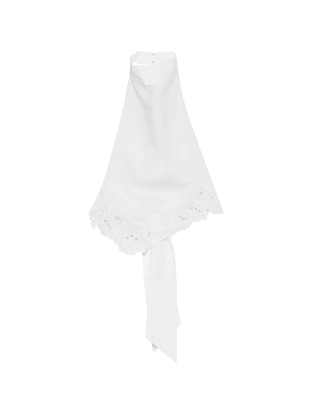 SIR. broderie-anglaise halterneck blouse - Marrone