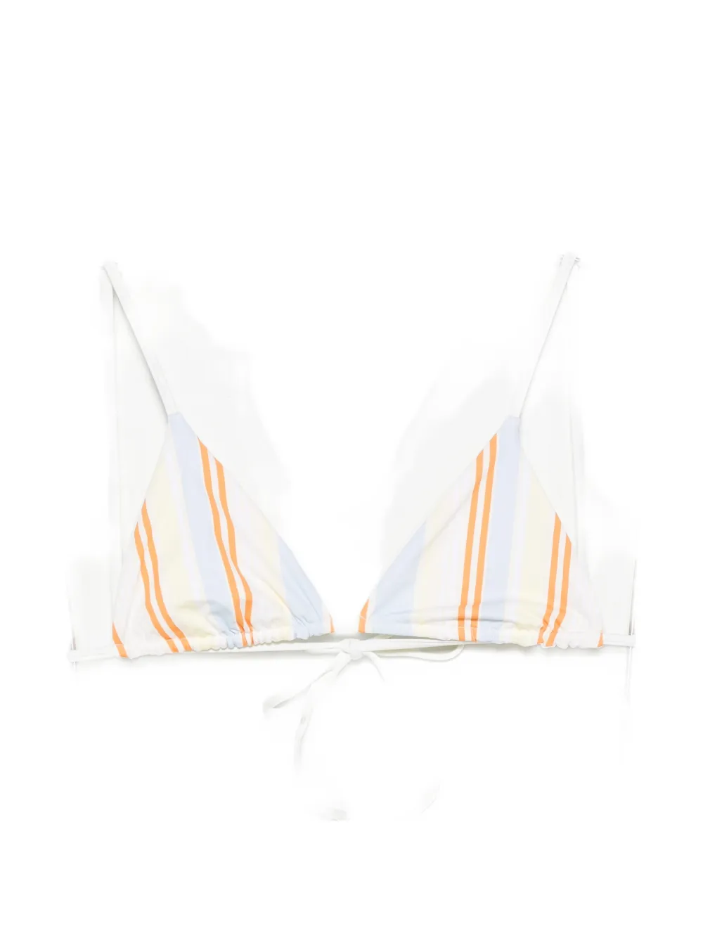 SIR. striped triangle bikini top - Toni neutri