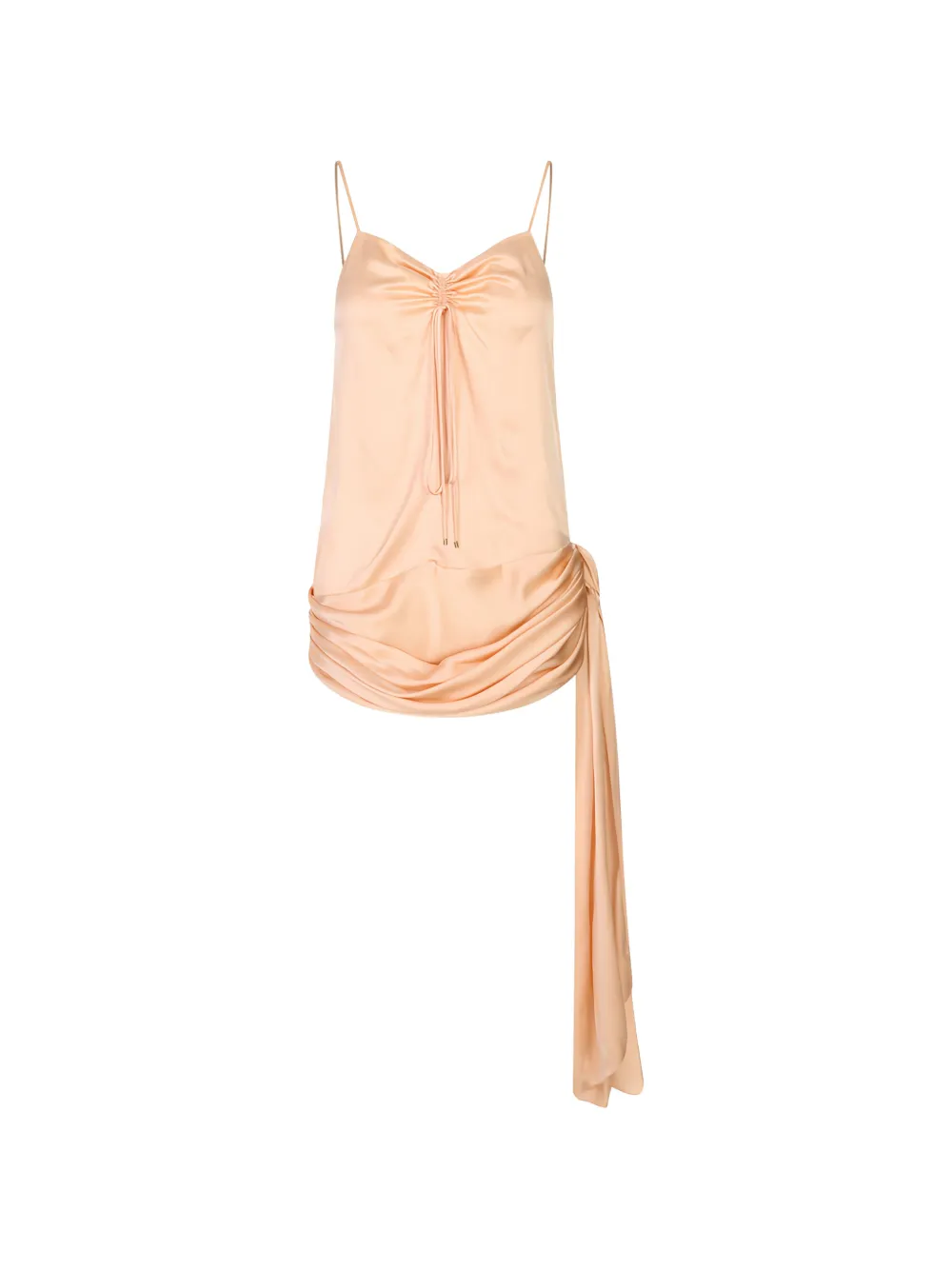 Chloé ruched draped sleeveless blouse - Orange