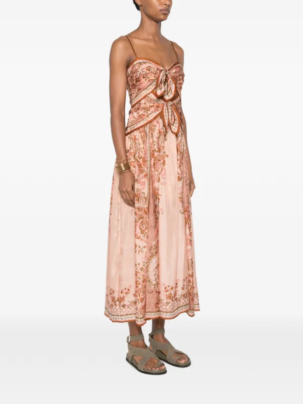 zimmermann silk midi length dress Zimmermann Silk Midi Length Dress - Neutrals Dresses, Clothing - WZI133206