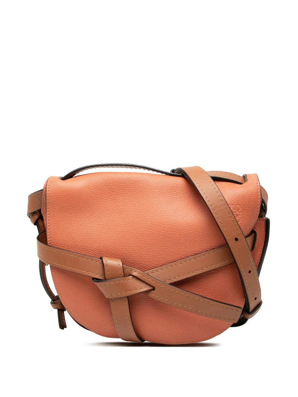 Loewe Pre-Owned 2018-2026 Small Leather Gate crossbody bag - Arancione