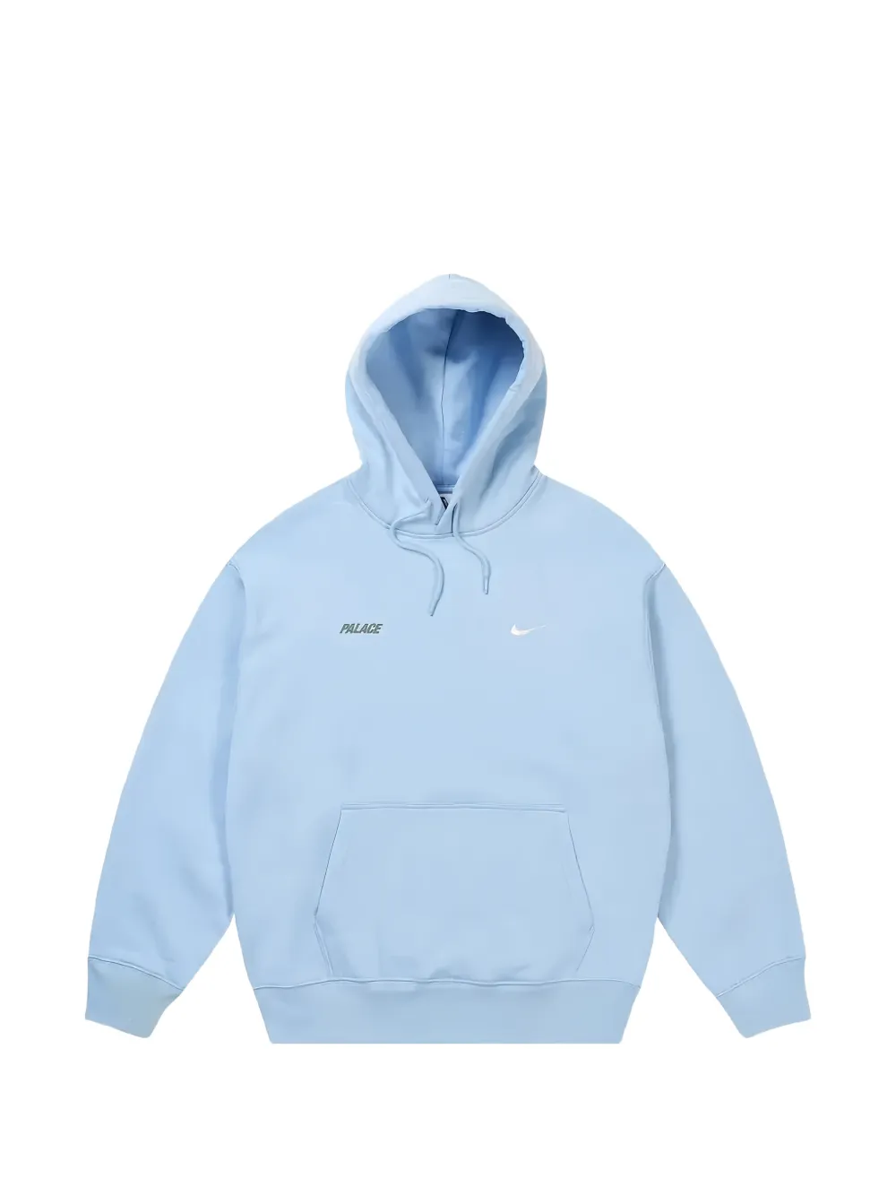 Palace Swoosh logo-print hoodie - Blu