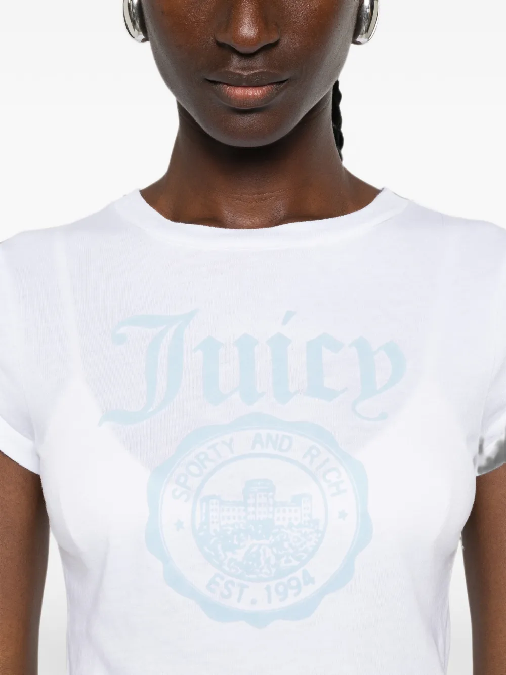 Sporty & Rich T-shirt met logoprint Wit