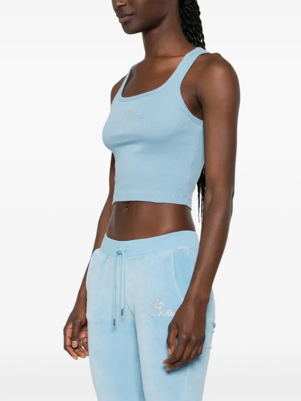 sporty&rich スポーツタンクトップ Sporty & Rich Juicy タンクトップ | ブルー | FARFETCH JP