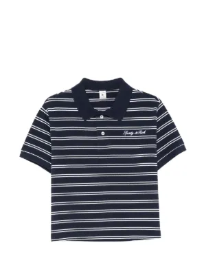 Sporty & Rich ストライプ ポロシャツ | ブルー | FARFETCH JP