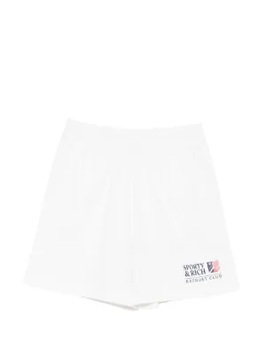 Sporty & Rich ストライプ ショートパンツ | ホワイト | FARFETCH JP