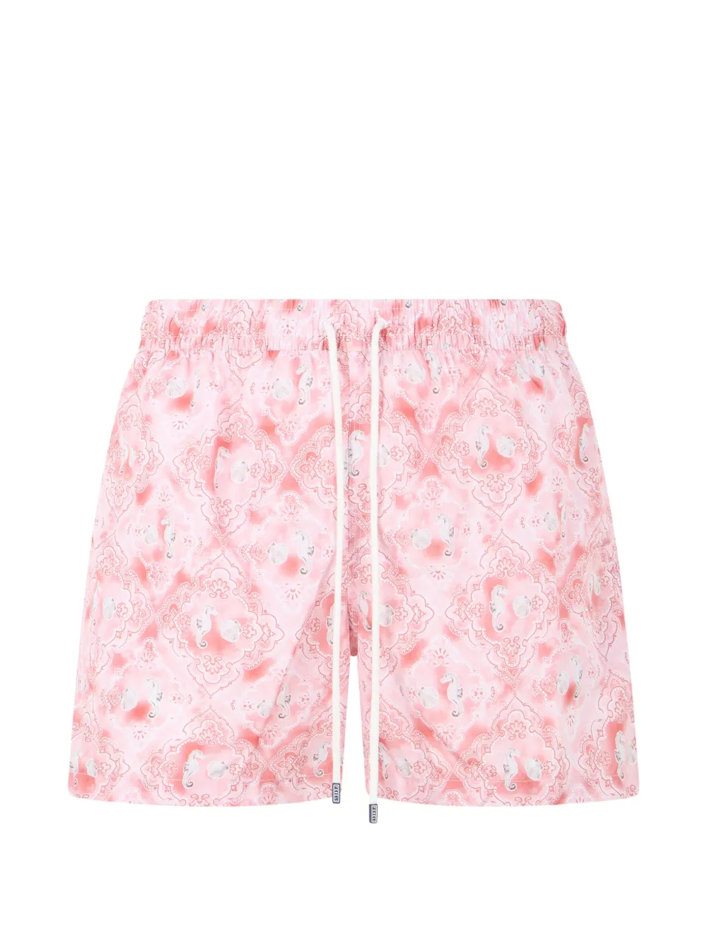 Fedeli seahorse-print drawstring swim shorts - Rosa