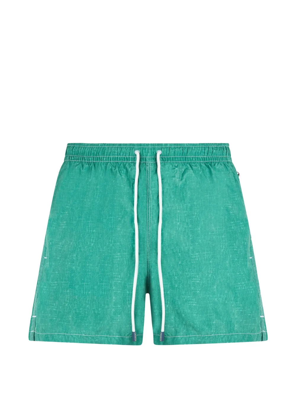 Fedeli drawstring contrast-stitching swim shorts - Grün
