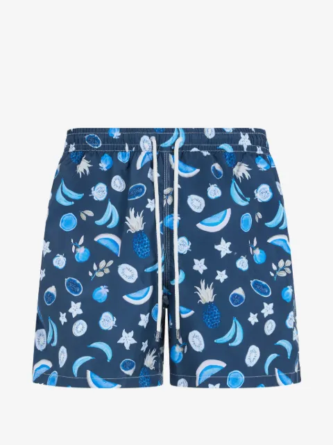 Fedeli shorts de playa con frutas estampadas