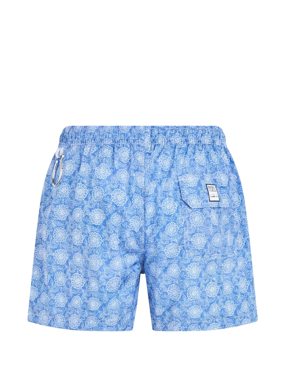 Fedeli Zwembroek met bloemenprint Blauw