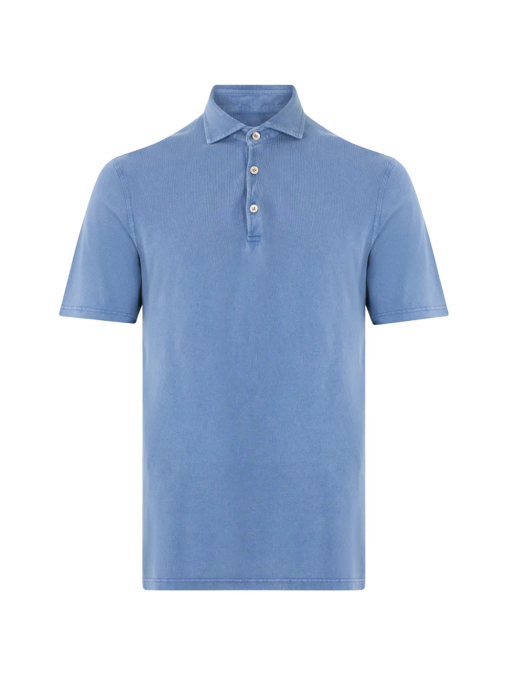 Fedeli short-sleeved button-fastening polo shirt - Blu