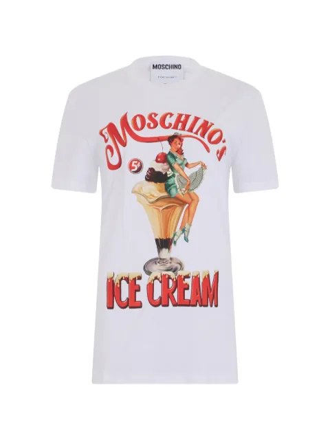 Moschino graphic-print cotton T-shirt