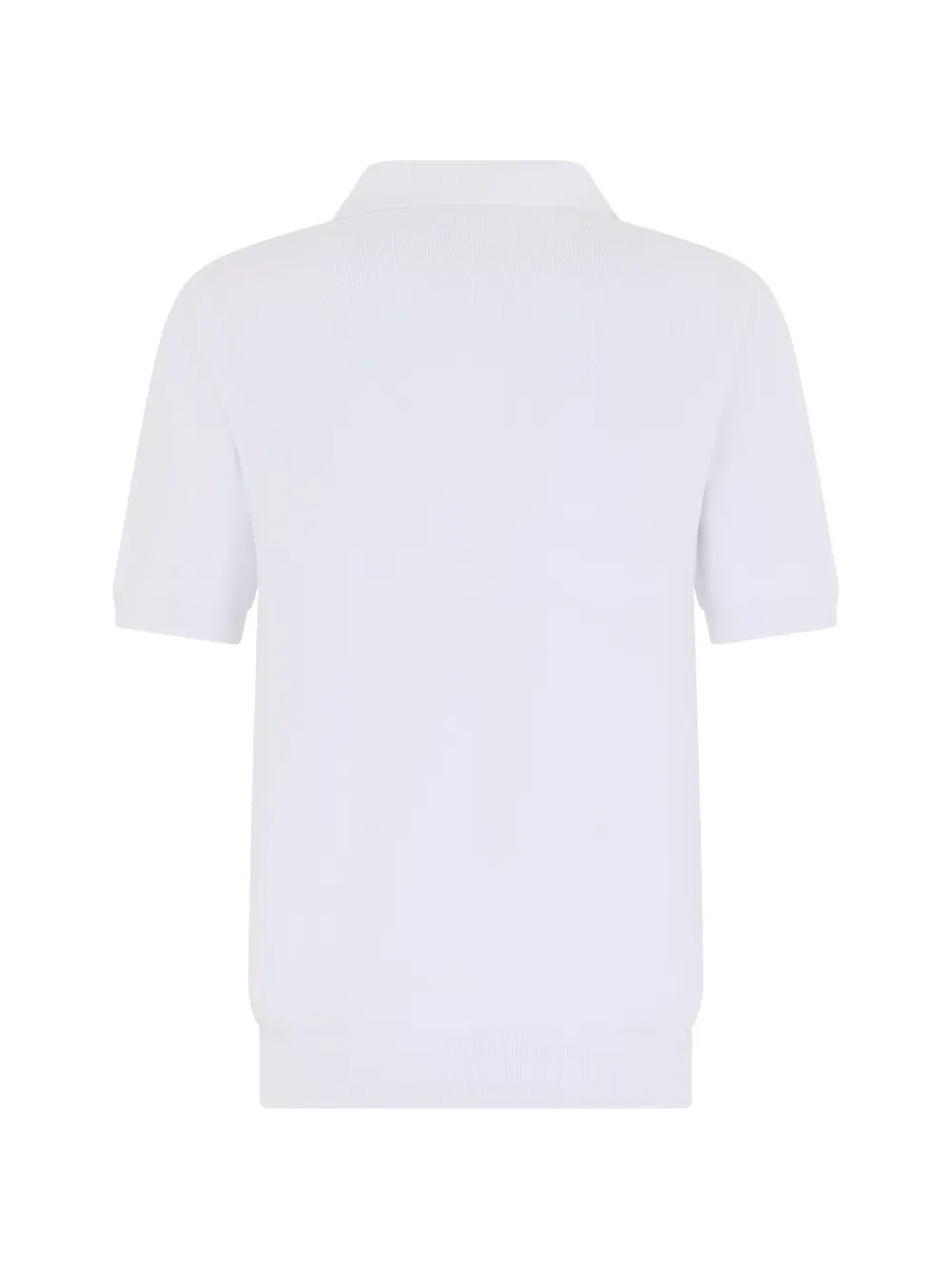 Fedeli T-shirt met open kraag Wit