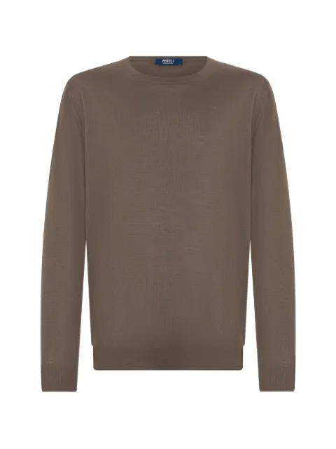 Fedeli round-neck long-sleeve sweater