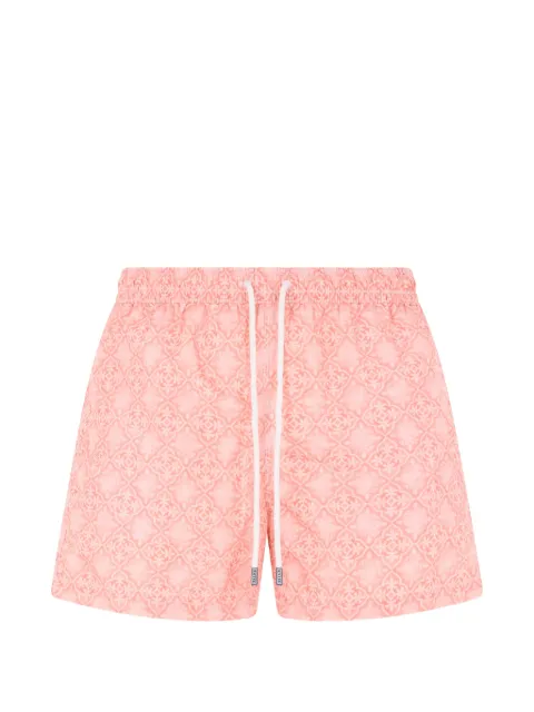 Fedeli geometric-print drawstring beach shorts