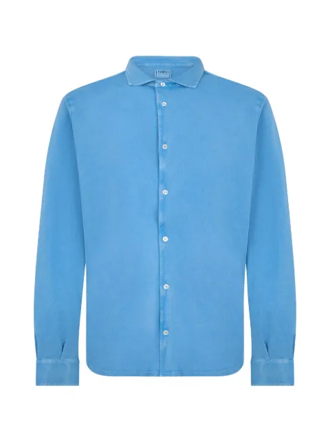 Fedeli long-sleeve cotton shirt