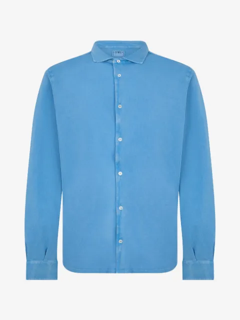 Fedeli long-sleeve cotton shirt