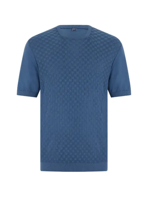 Fedeli check-pattern short-sleeve T-shirt 