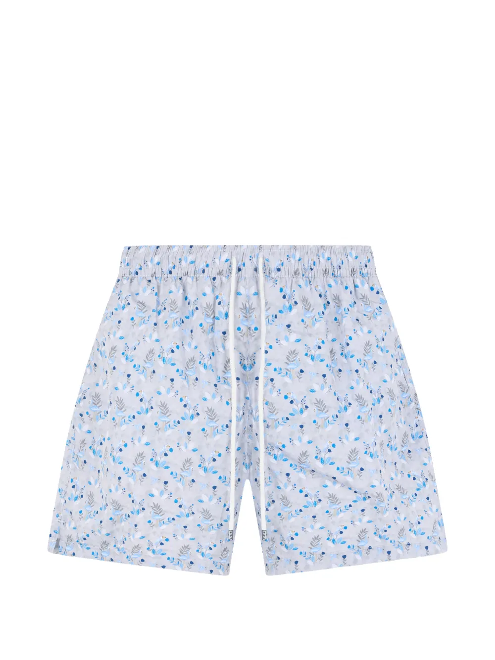 Fedeli floral-print drawstring swim shorts - Grau