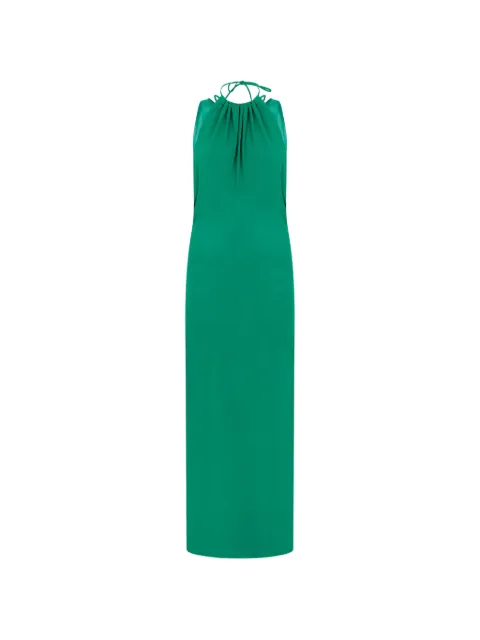 Alberta Ferretti ruffled halterneck maxi dress