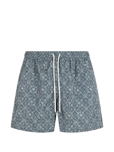 Fedeli graphic-print drawstring swim shorts