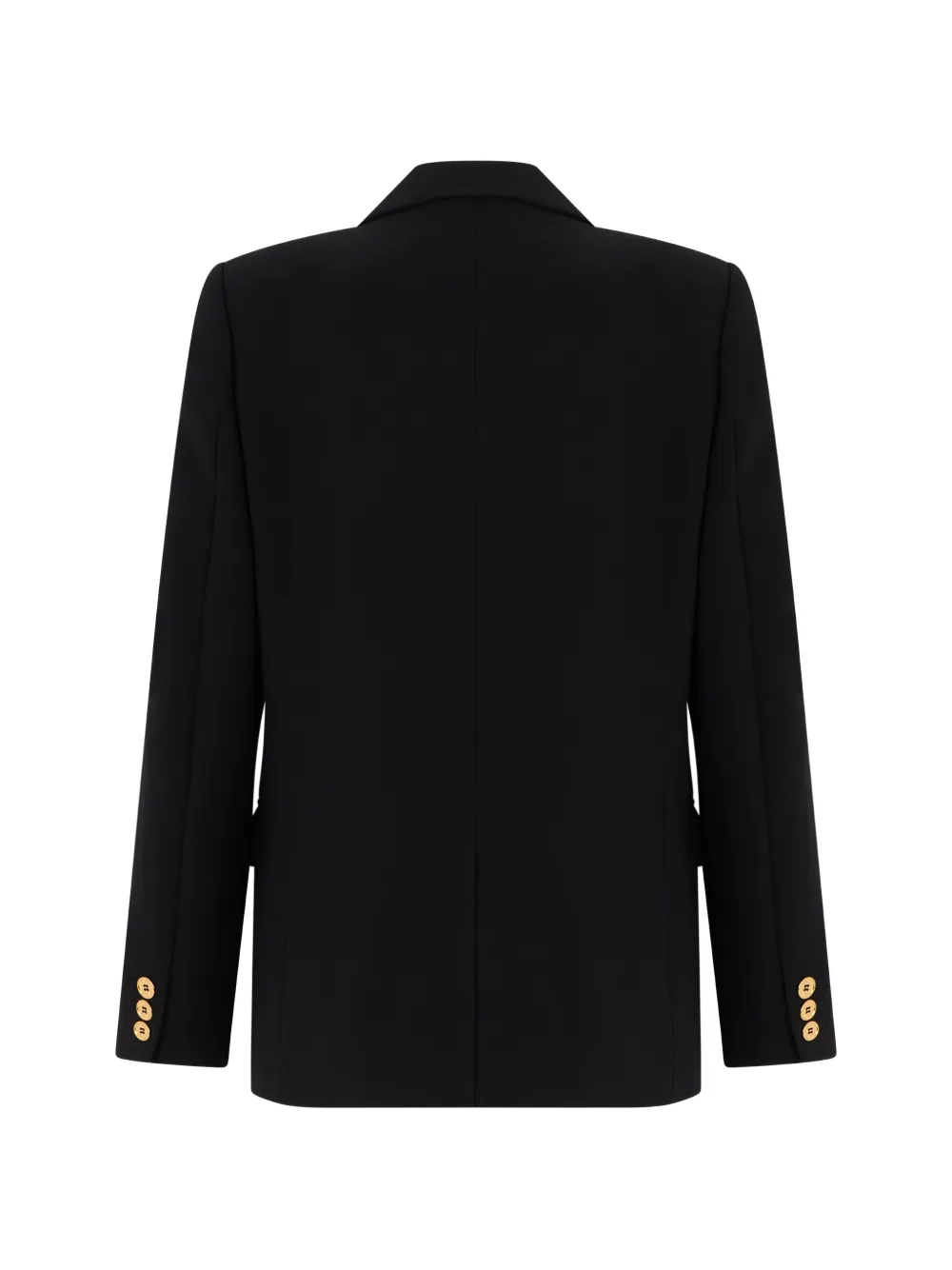 Moschino Jack met gekerfde revers en logoknoop Zwart