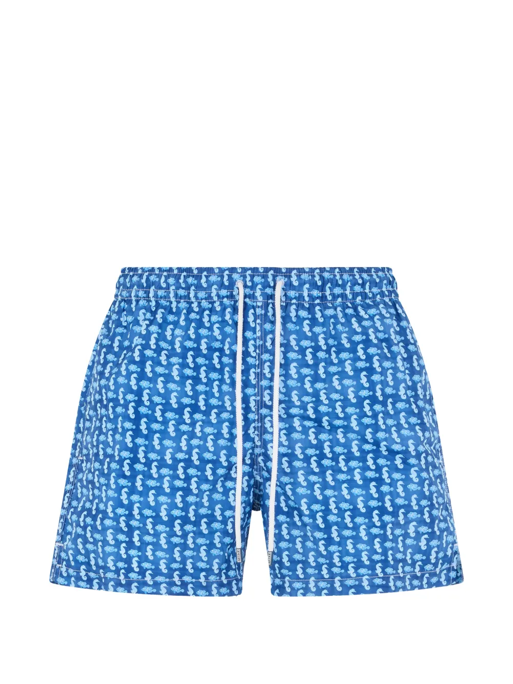 Fedeli marine-pattern swim shorts - Blu
