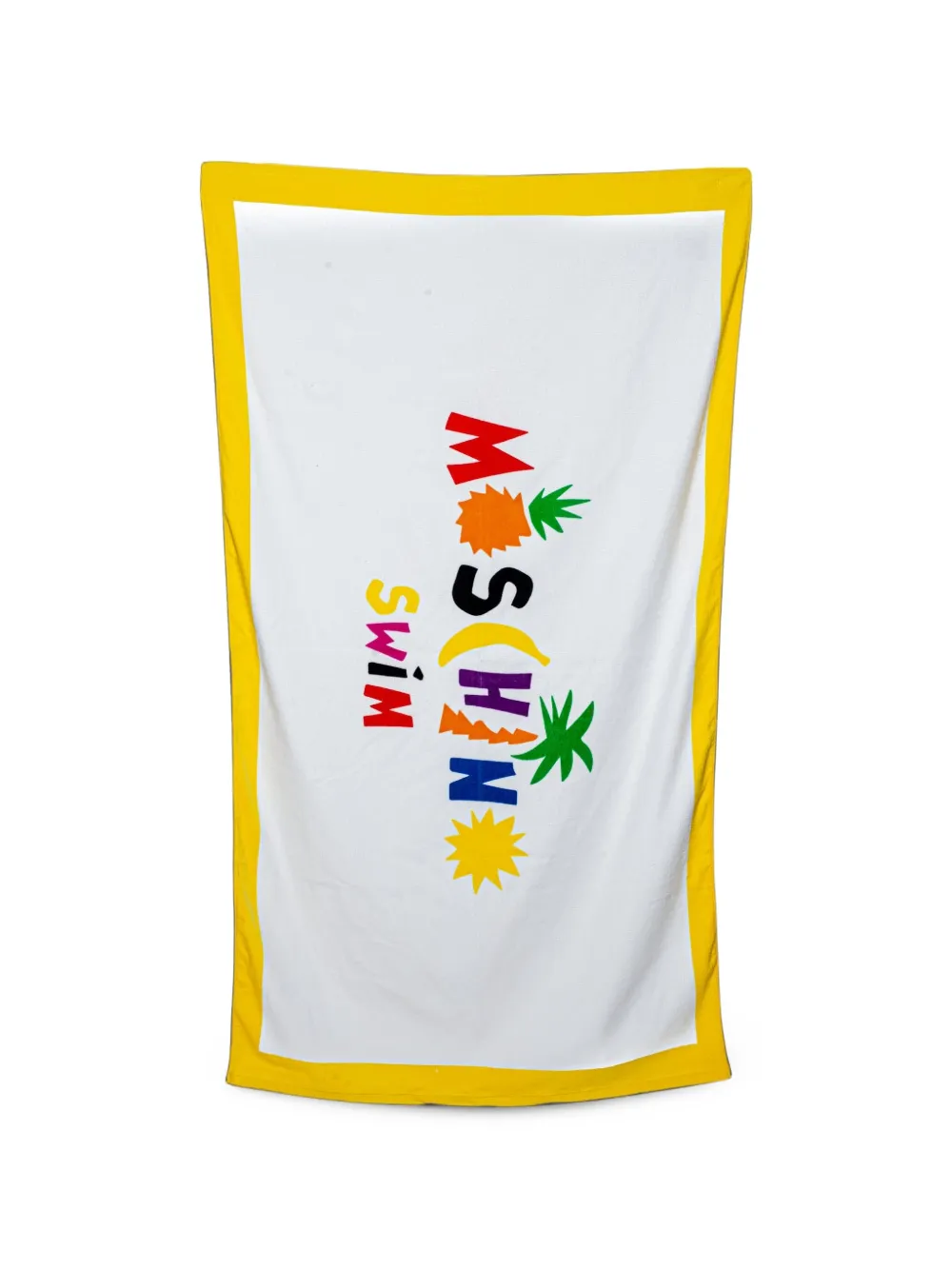 Moschino graphic-print beach towel Wit
