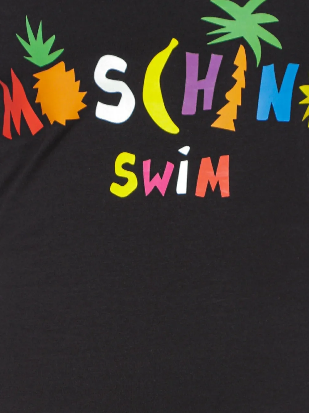 Moschino logo-print racerback mini dress Zwart