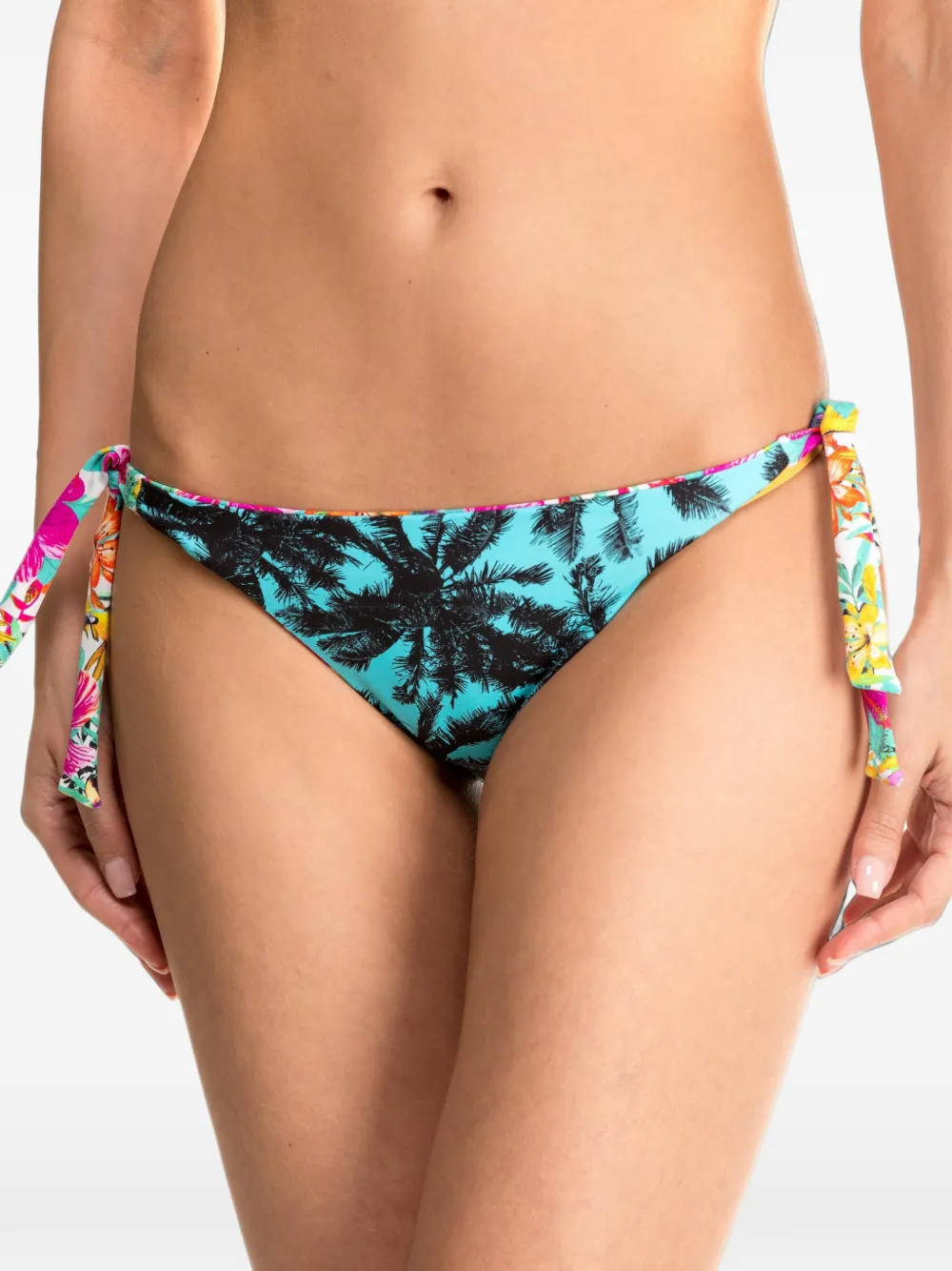 BANANA MOON Etna Mixer palm-print briefs Blauw
