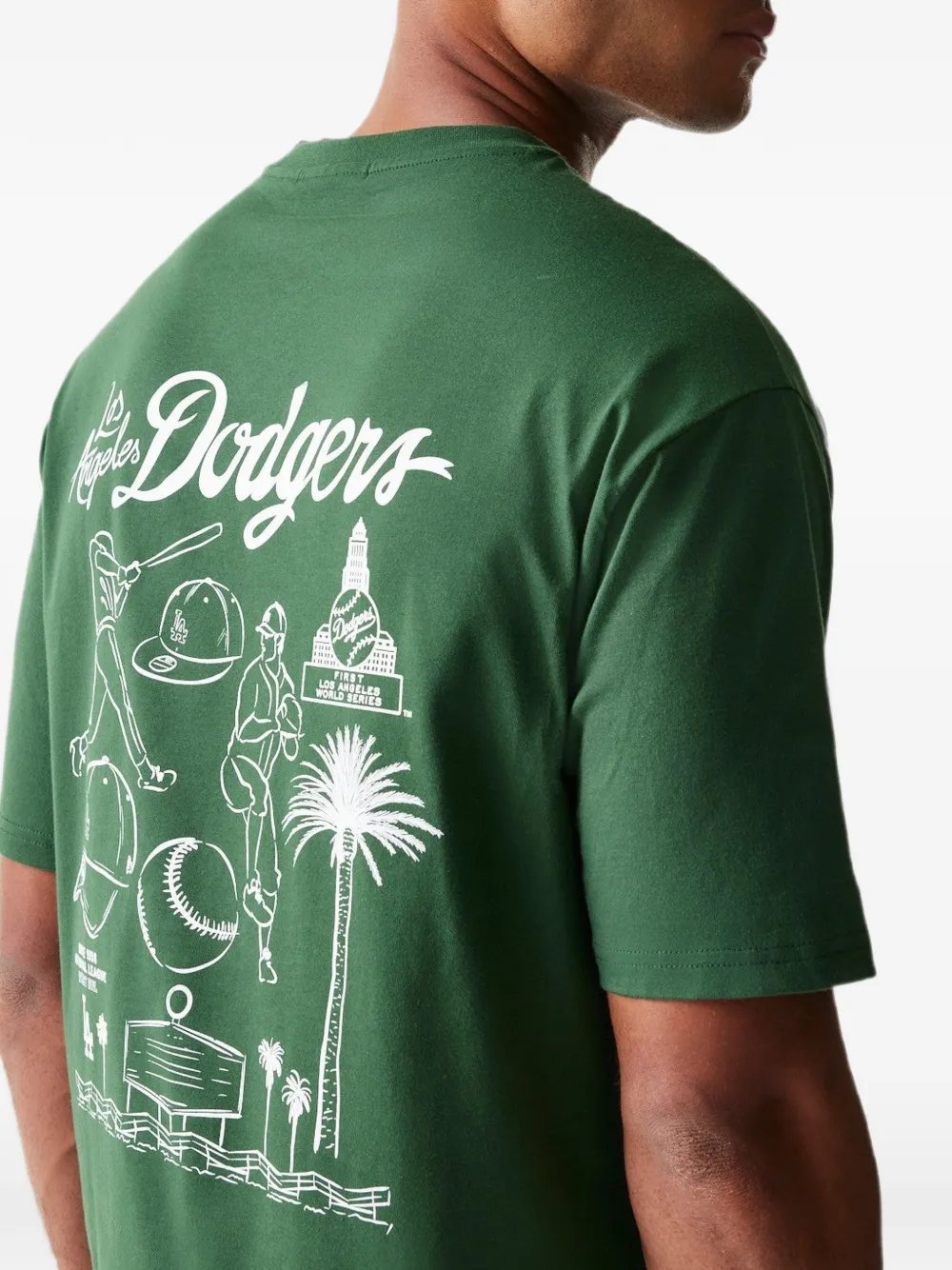 NEW ERA CAP LA Dodgers MLB T-shirt met grafische print Groen