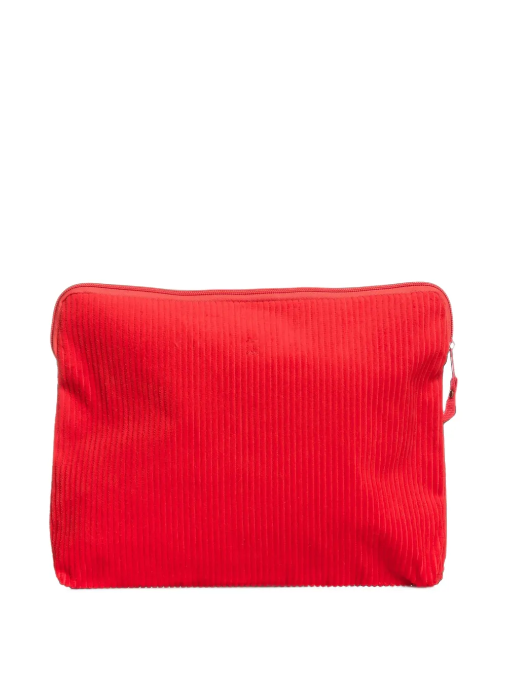 Opening Ceremony corduroy patch-pocket clutch Rood