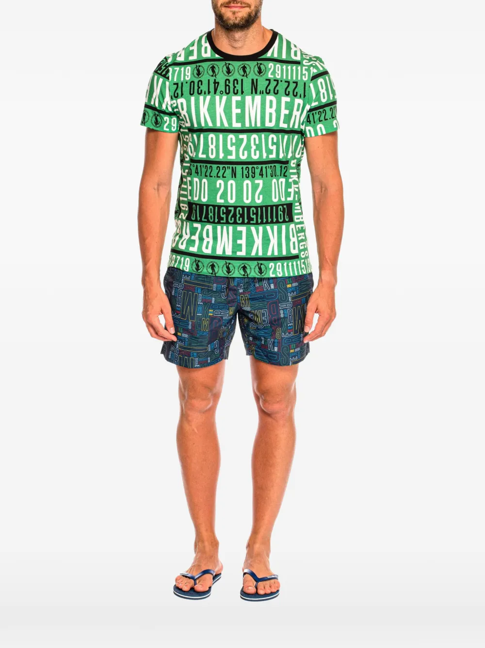 Bikkembergs Pupino logo-print T-shirt - Vert Bikkembergs Pupino logo-print T-shirt - Vert