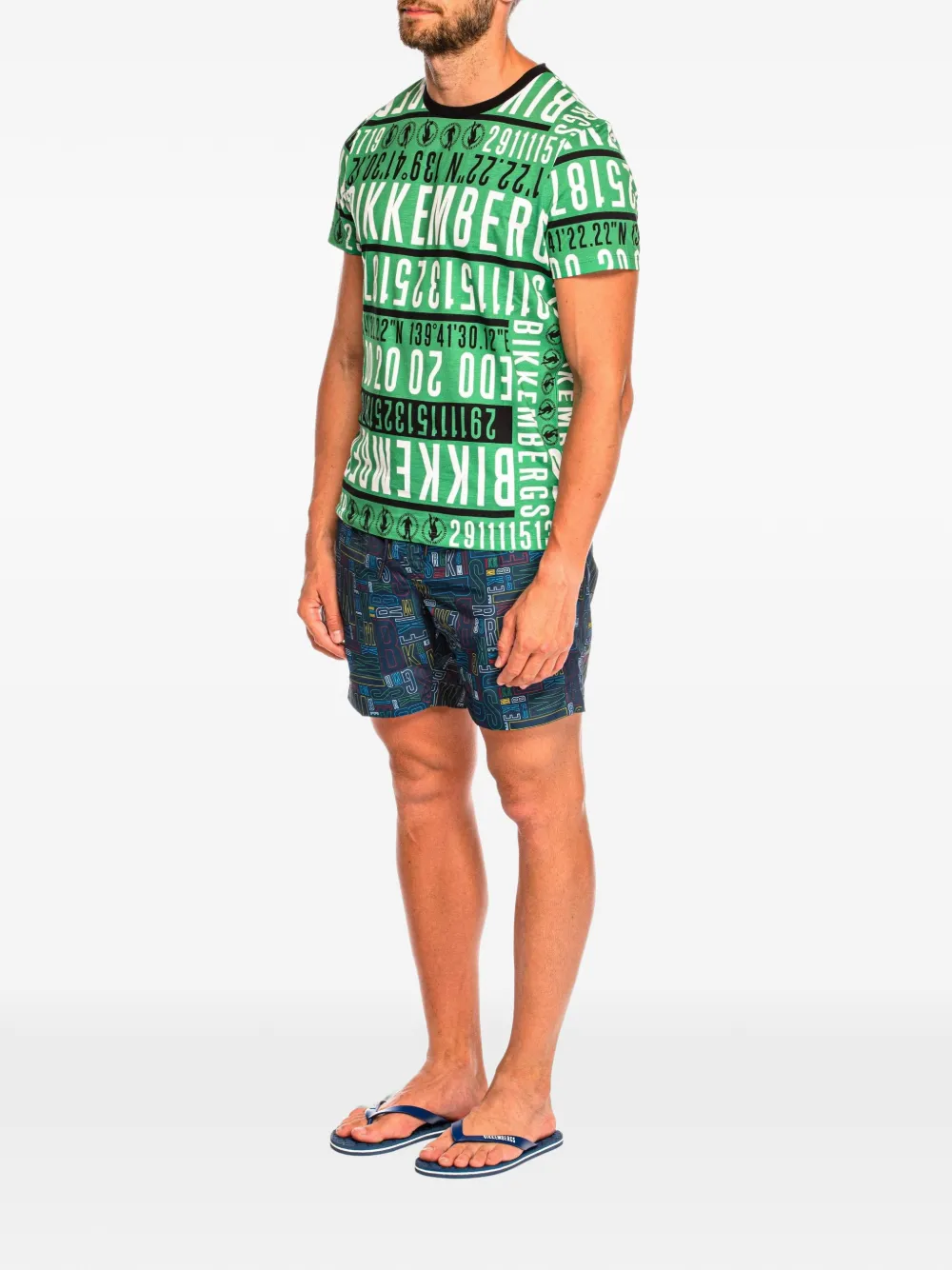 Bikkembergs Pupino logo-print T-shirt Groen