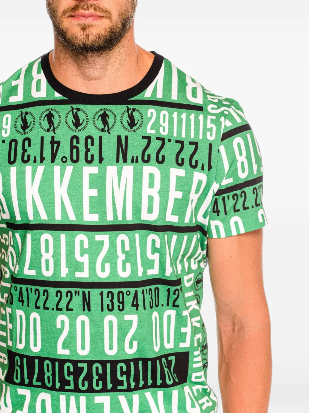 Bikkembergs Pupino logo-print T-shirt Groen