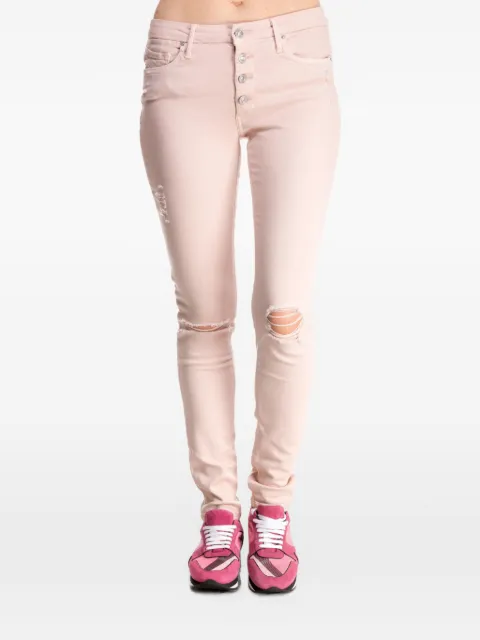 Black Orchid Candice button-front distressed jeans