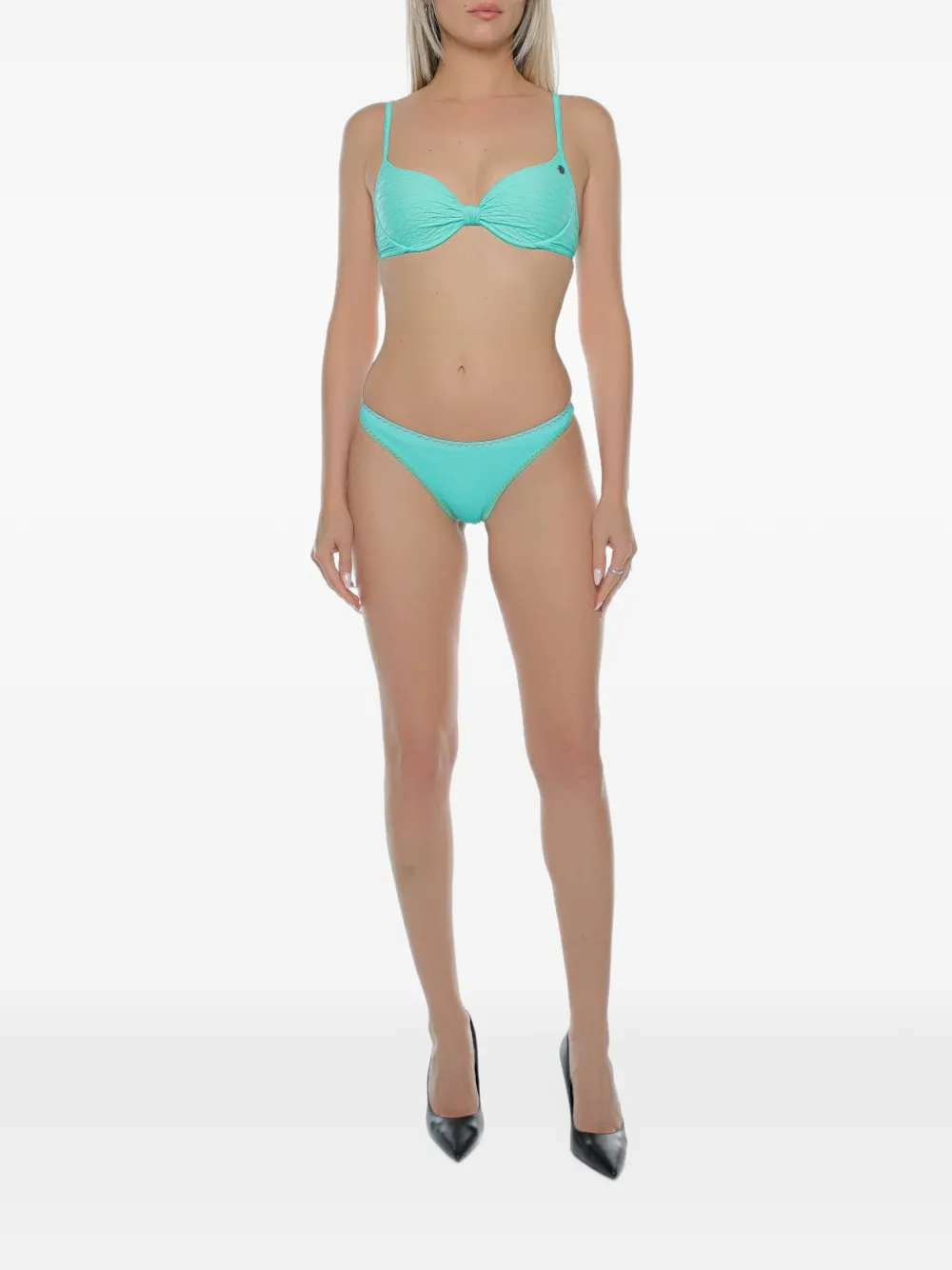 BANANA MOON zigzag-stitch bikini bottoms Blauw