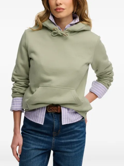 Superdry logo-embroidered drawstring hoodie