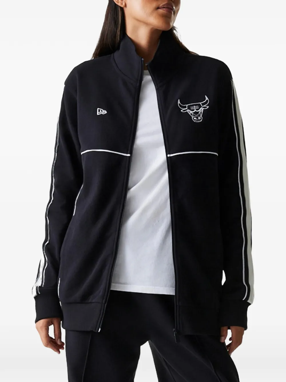 NEW ERA CAP NBA Chicago Bulls track jacket - Schwarz