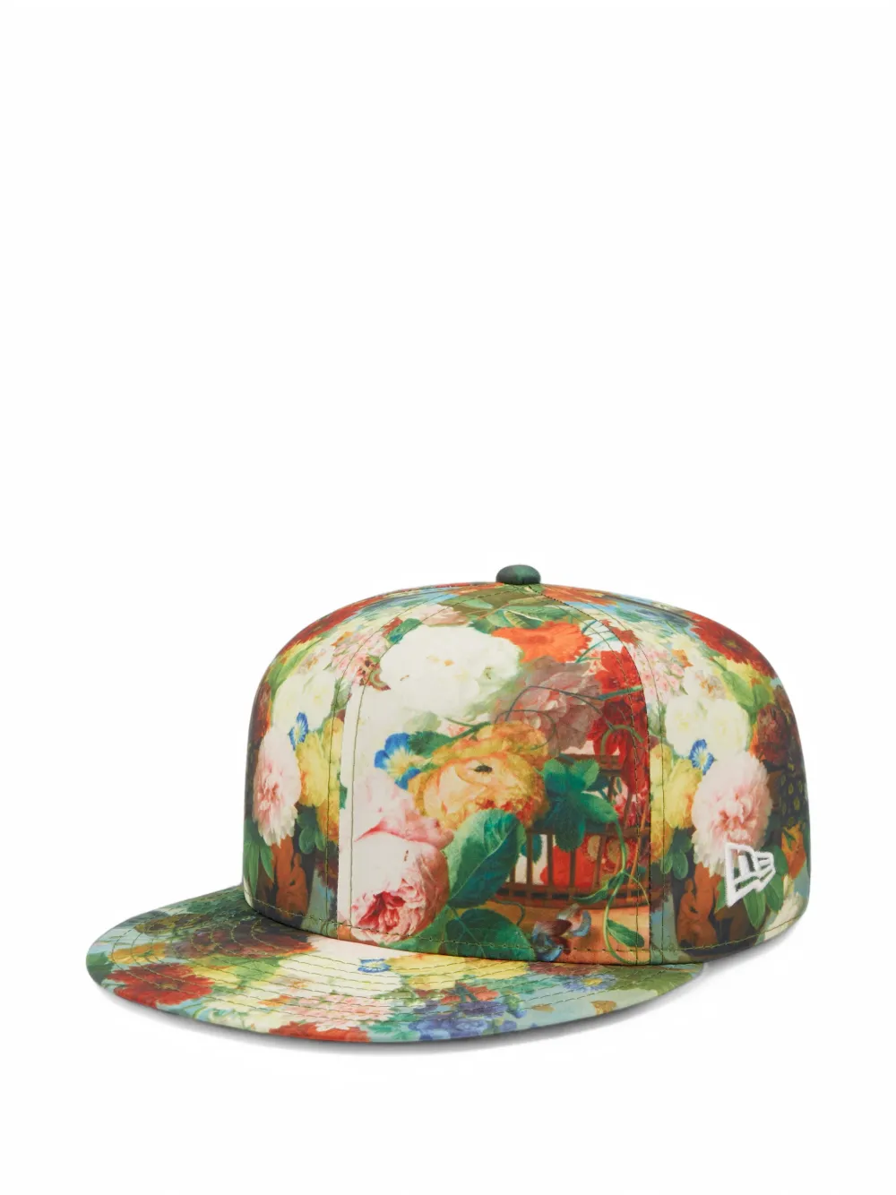 NEW ERA CAP Louvre floral-print baseball cap Beige