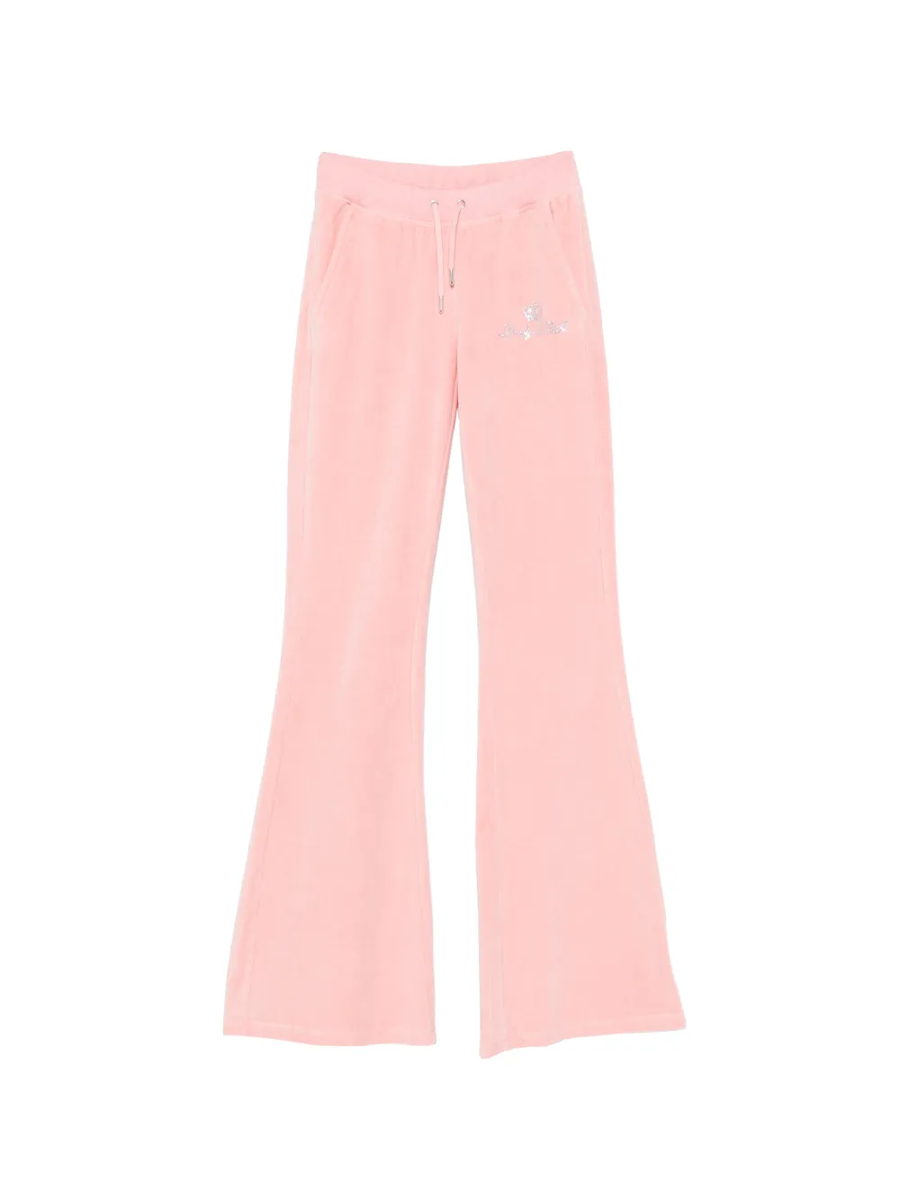 Sporty & Rich x Juicy Couture logo-embellished velour track pants - Rosa