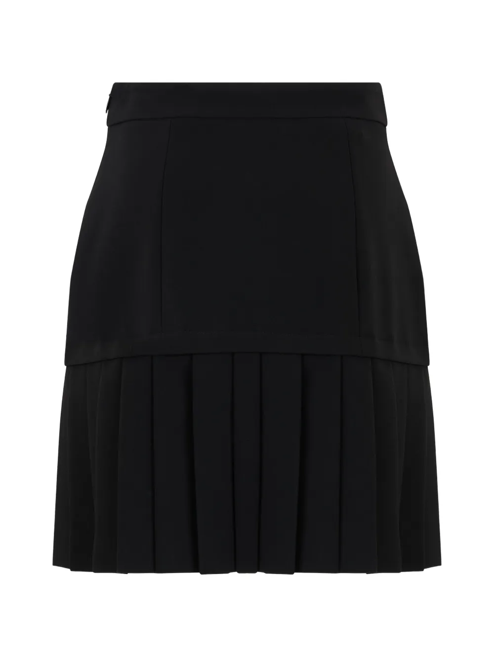 Moschino Mini-rok met plooien en klepzak Zwart