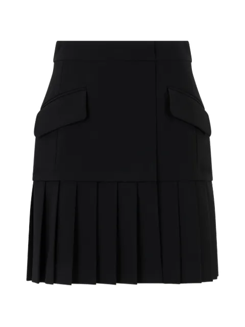 Moschino falda corta con bolsillos y solapa