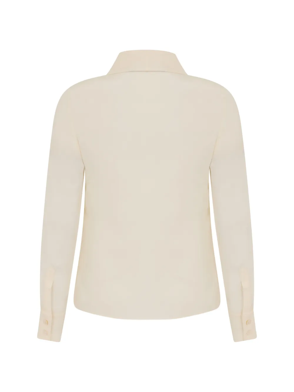 Moschino Blouse met gestrikte hals Beige