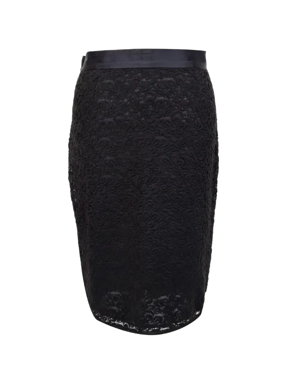 Dolce & Gabbana Pre-Owned lace pencil midi skirt - Nero